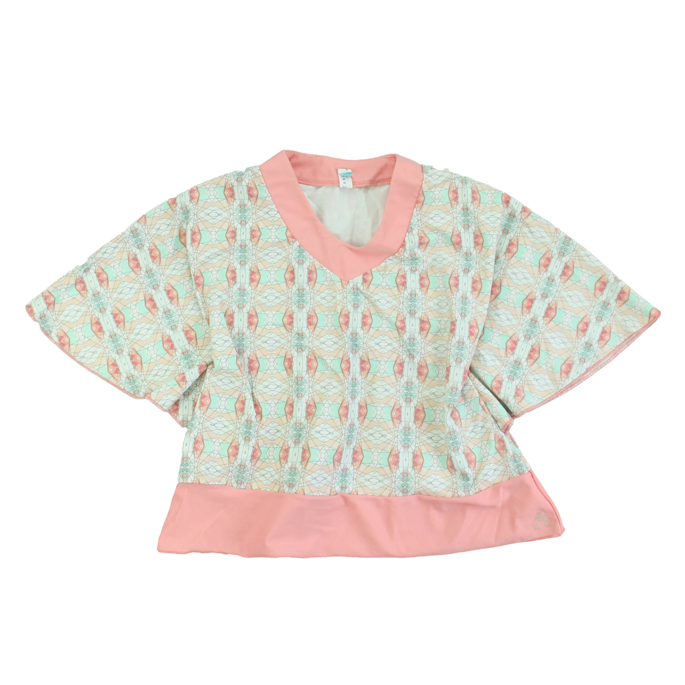 Cabanalife Girls Pink | White | Blue Blouse size: 3T